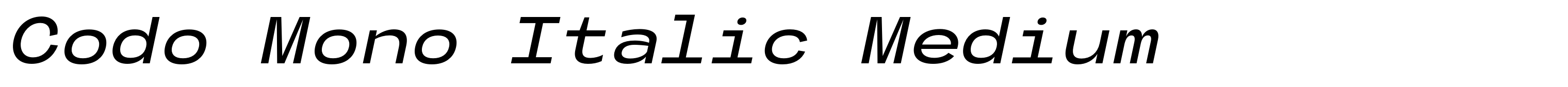 Codo Mono Italic Medium